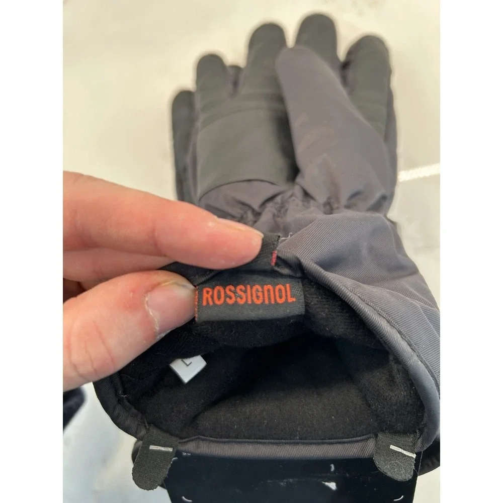 Rossignol Action Drypel Waterproof Ski‎ Gloves Womens Large Black Leather Trim